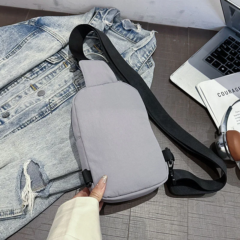 Marken-Brusttasche für Herren und Damen, modische Umhängetasche, wasserdichtes Nylon für Outdoor-Aktivitäten, Laufen, Radfahren, Reisen, Handytasche – Detail 24