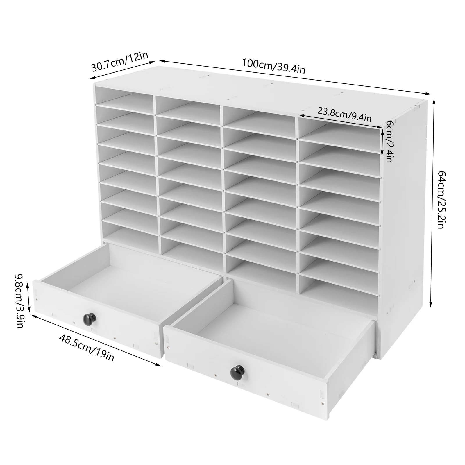 Imagem -06 - Document Organizer Rack File Rack Document Manager 32slots Ajustável