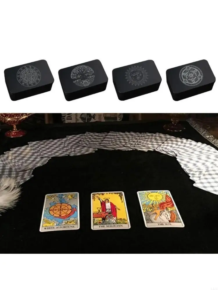 Tarot Card Storage Can Tarot Organizers Card Case Empty Gaming Cards Storage Box 