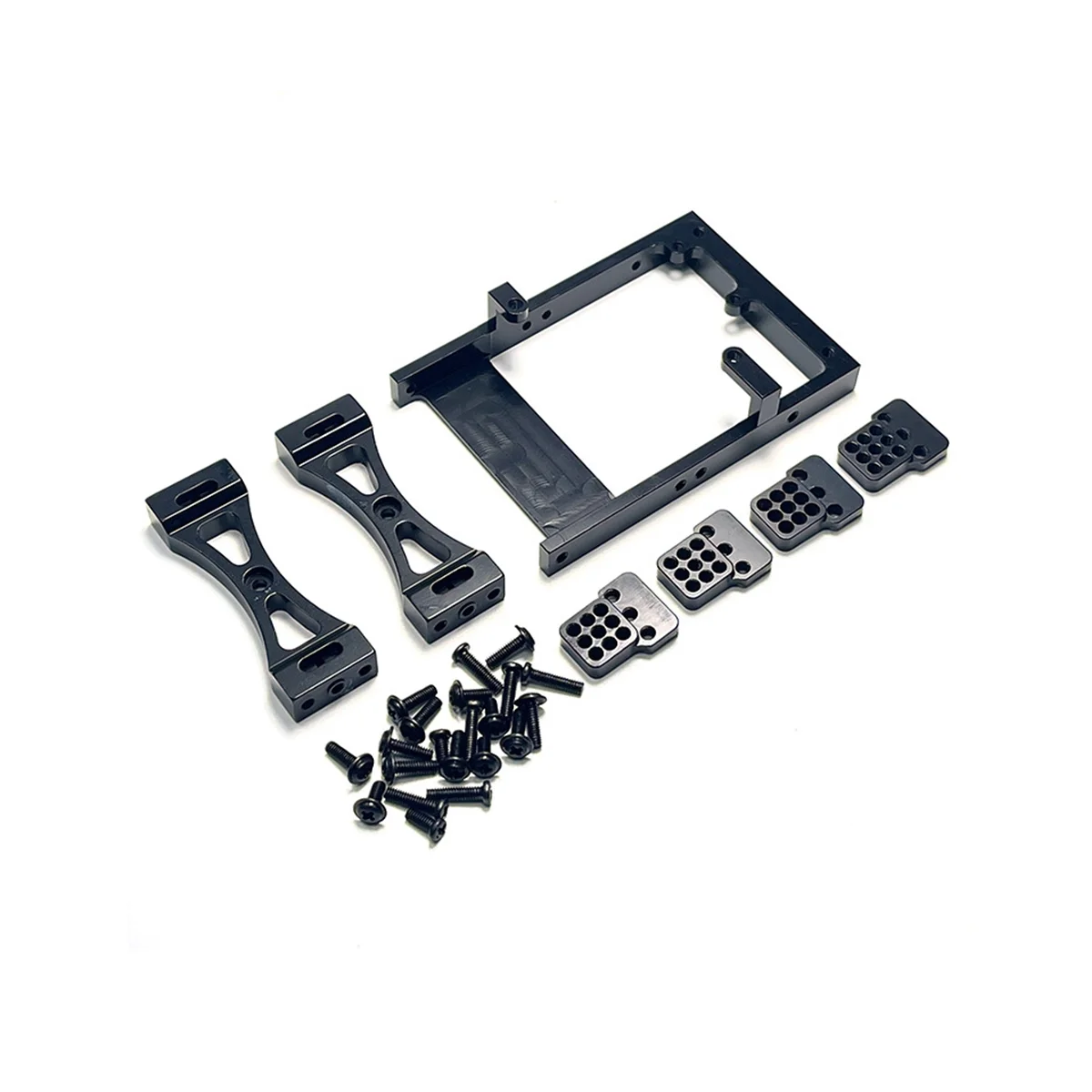 Metal Servo Mount Bracket Beam Crossbeam Shock Mount for WPL C14 C24 B14 B24 1/16 RC Car Upgrades Parts Accessories,4