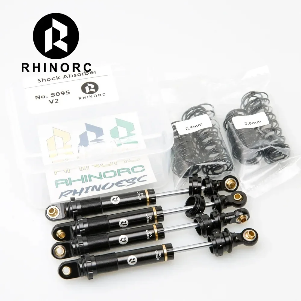 

RhinoRC S095 V2 High Quality Full Metal Shock Absorber For 2-4KG 1/10 RC MOA Shafty Crawler Car Rig