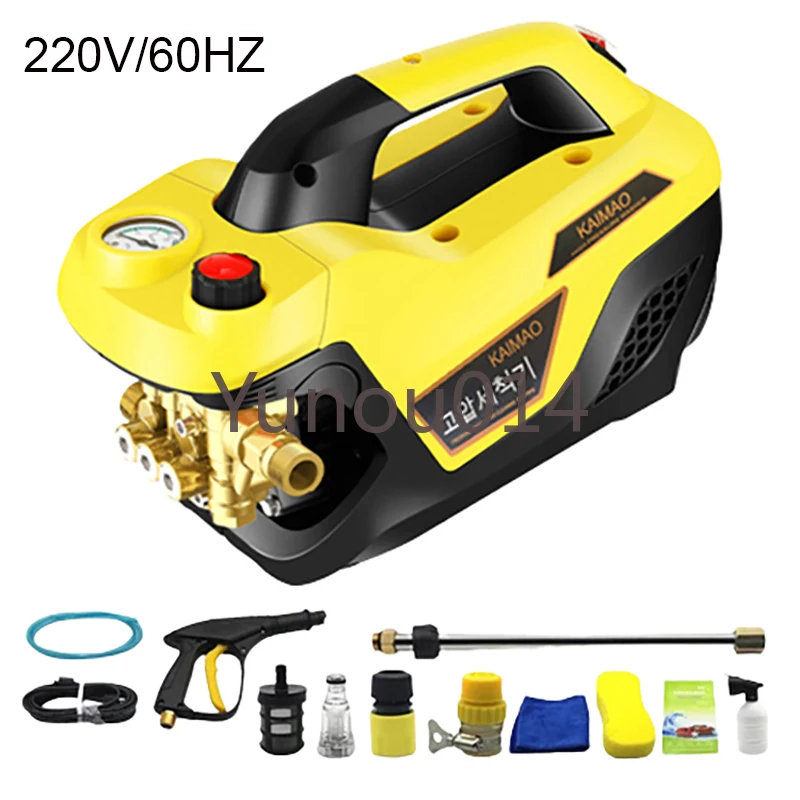 Automatic High Pressure Washer, Portable Cleaner, Adjustable Water Gun, High-Handed Car Wash Tools, Home, 220V