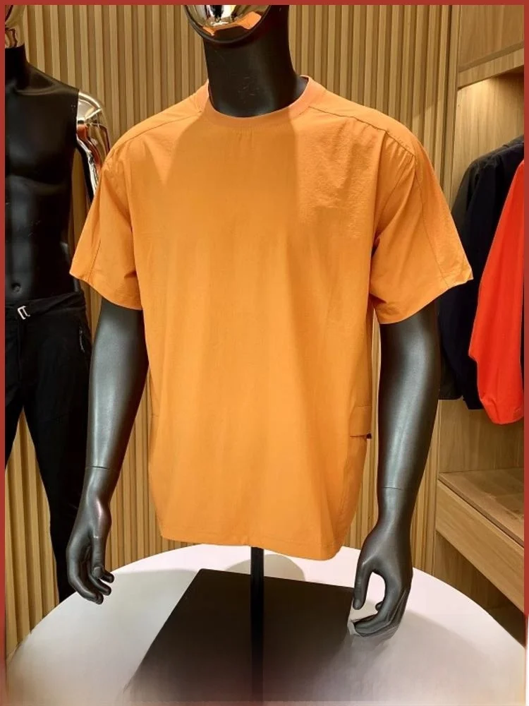 

Outdoor Heavyweight Mountain Series Qui Dry ort Sve T-irt ex Wear Resistant Tear Proof Plaid Texture Workwear