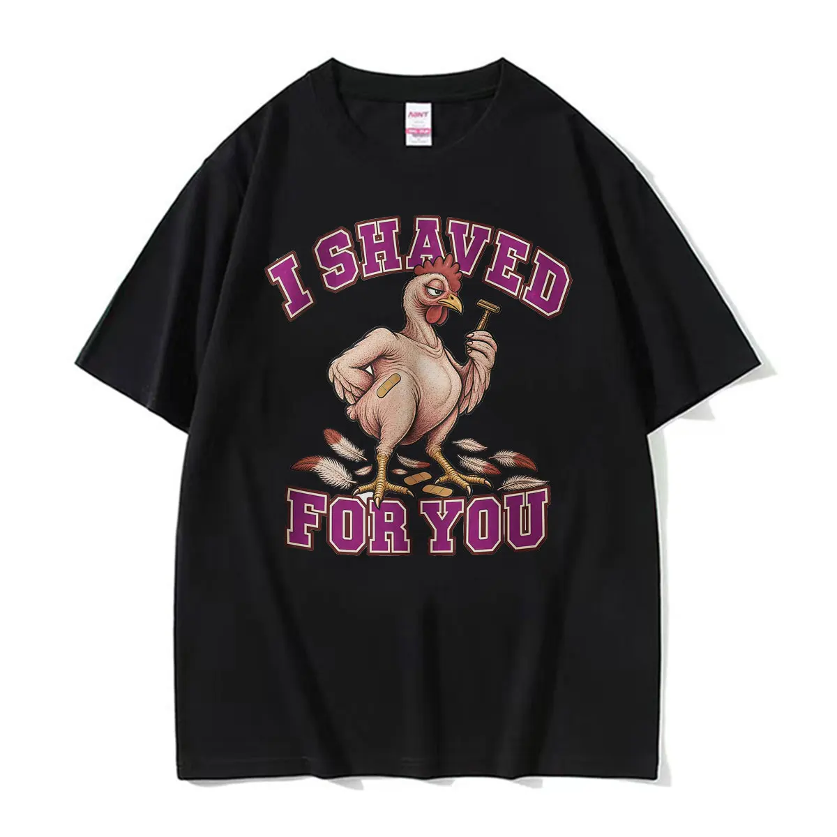 I Shawed for You F-CAW-F I Shaved My Flaps Graphic T Shirts Men Women Gothic Streetwear T-shirt Casual Comfort Oversized T Shirt