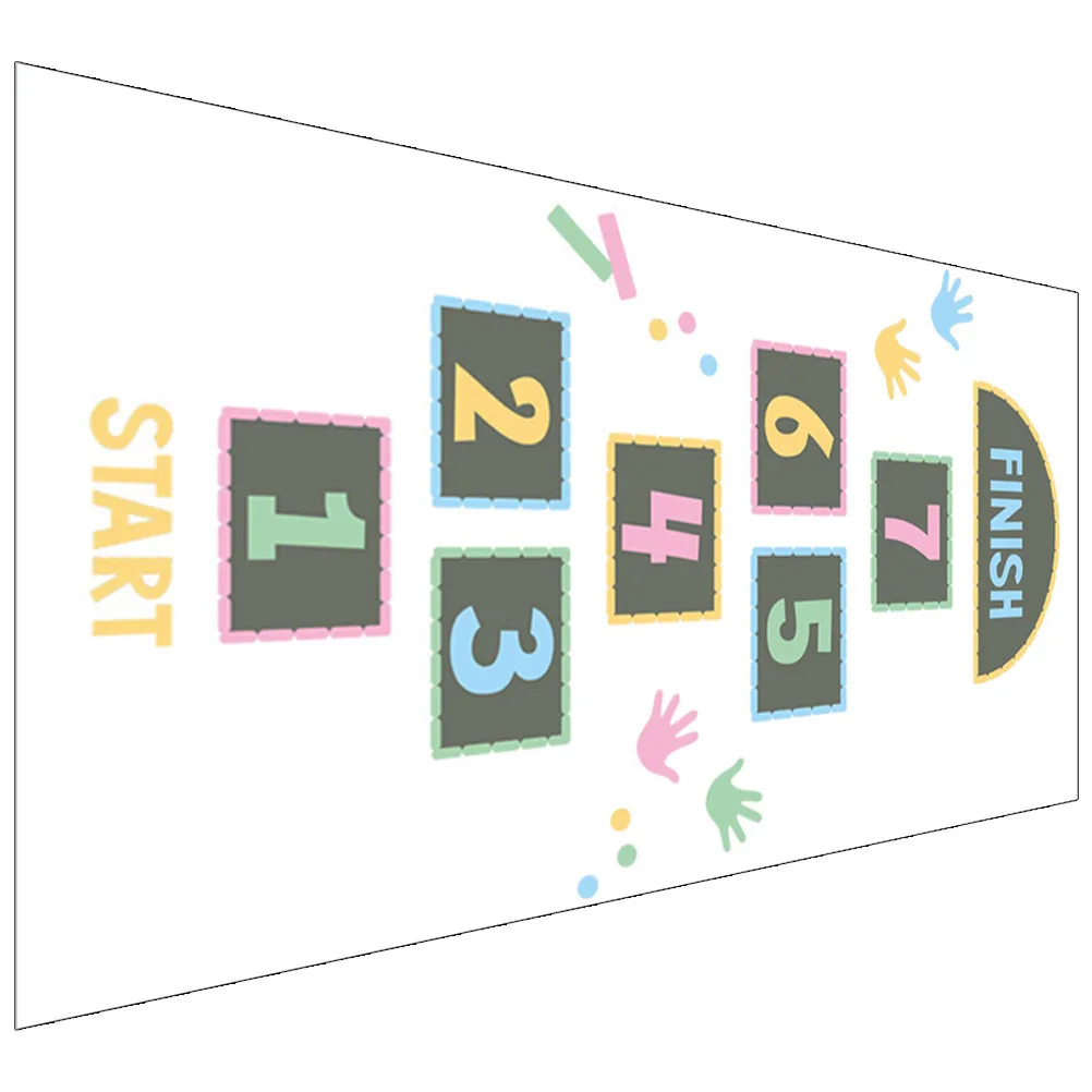

Floor Numbers Jump Grid Sticker Baby Room Decor Hopscotch Game Stickers Floor Decals Gross Motor Toys Number Game Bedroom Living