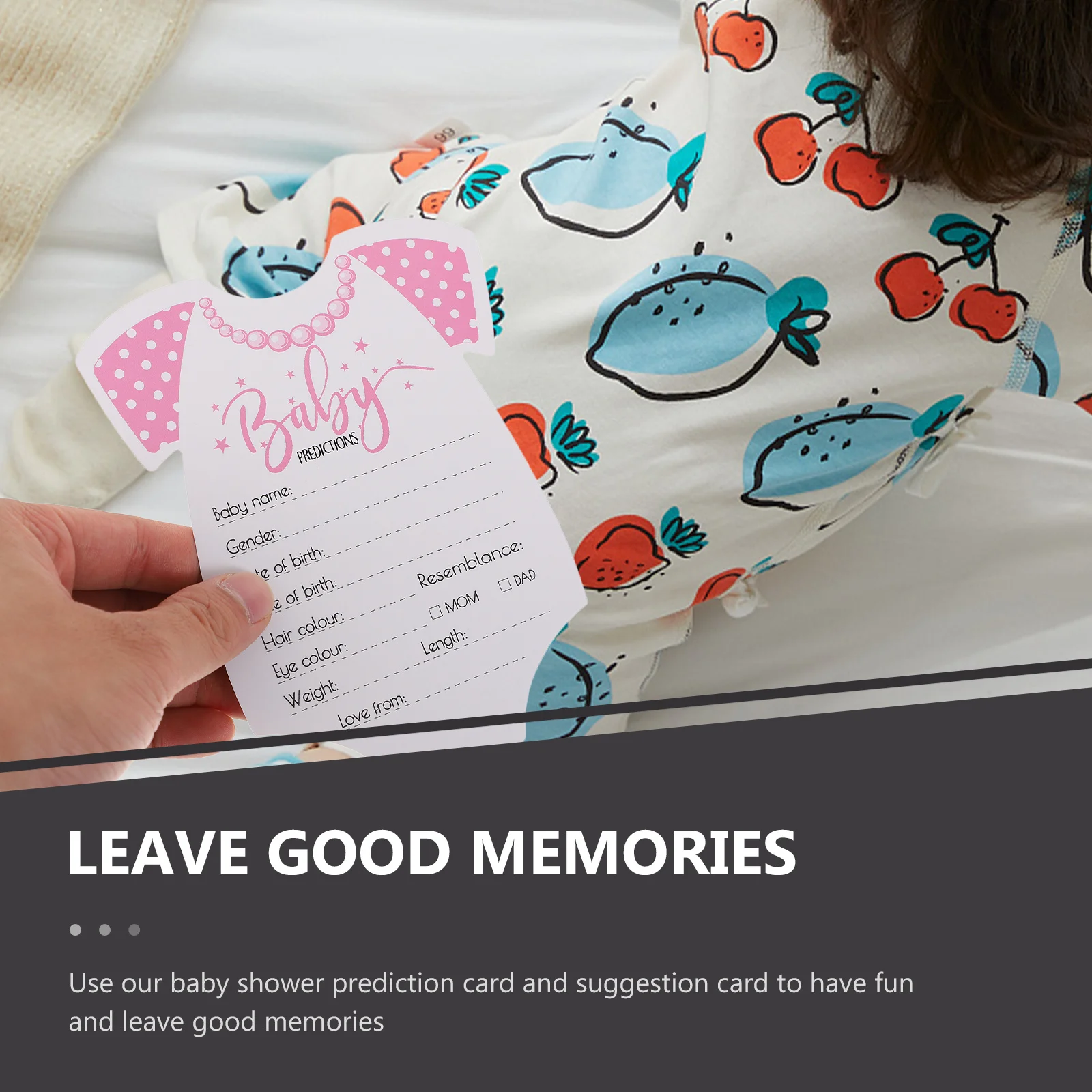 

20 шт., карты с предсказаниями для детского душа, реквизит для фотосъемки новорожденных в форме одежды, украшение для вечеринки, значимые сувениры