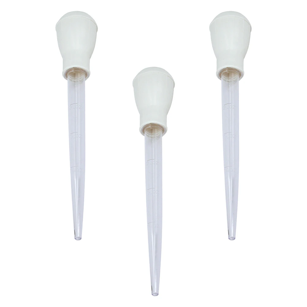 

3pcs Fish Tank Water Changer Aquarium Clean Pipette Long Nozzle Siphon Gravel Tool Dropper Scale White Reusable Pet Supplies