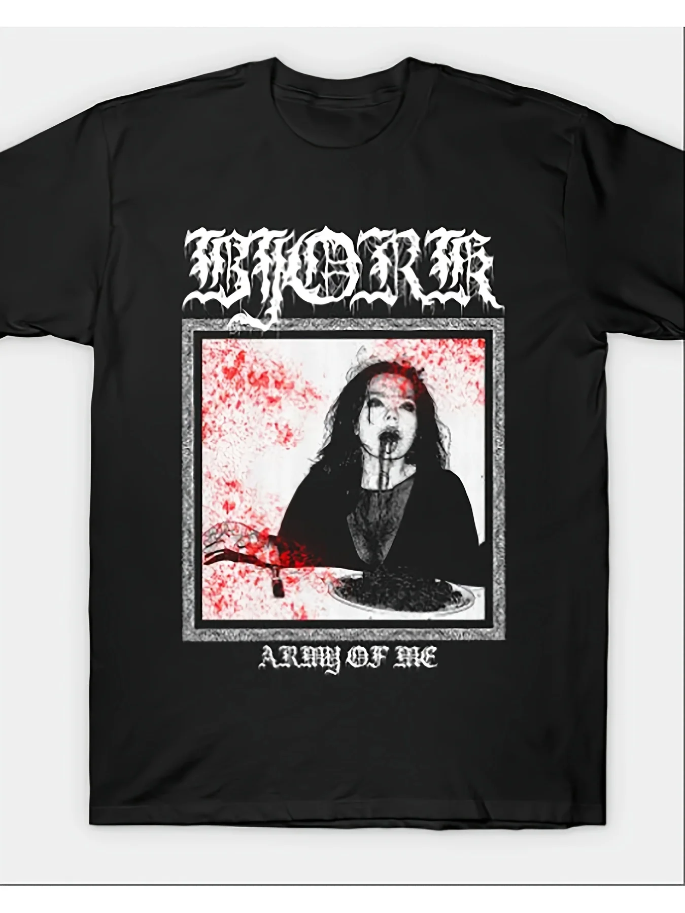 Bjork Camiseta masculina com estampa gótica, manga curta, gola redonda, álbum "Army of Me", estampa artística, fãs de música casuais devem ter