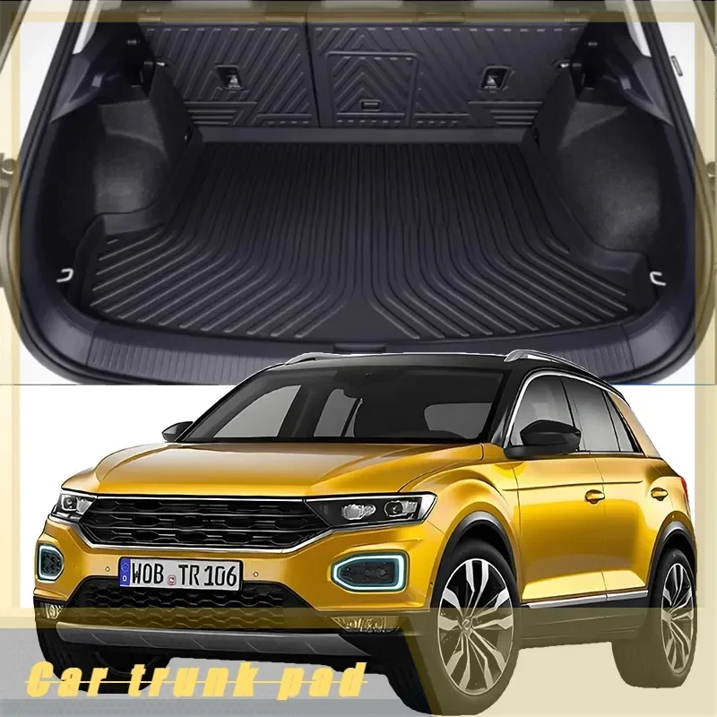 

Car Auto Rear Boot Cargo Liner Tray Trunk Mat Carpet for Volkswagen T-ROC 2018-2024 Cushion Pad Carpet Pad Anti-dirty Anti-water