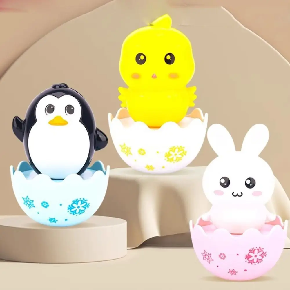 6 stks/set ABS Kleine Pinguïn Tumbler Speelgoed Schommelspeelgoed Handgemaakte Kleine Schaap Tumbler Speelgoed Desktop Decoratie Standbeeld