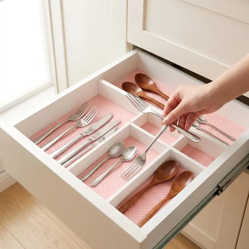 4PCS 29*45cm Waterproof Refrigerator Liner Washable Mildew Kitchen Pad Anti-oil Cabinet Drawer Placemat Heat-insulat Fridge Mat