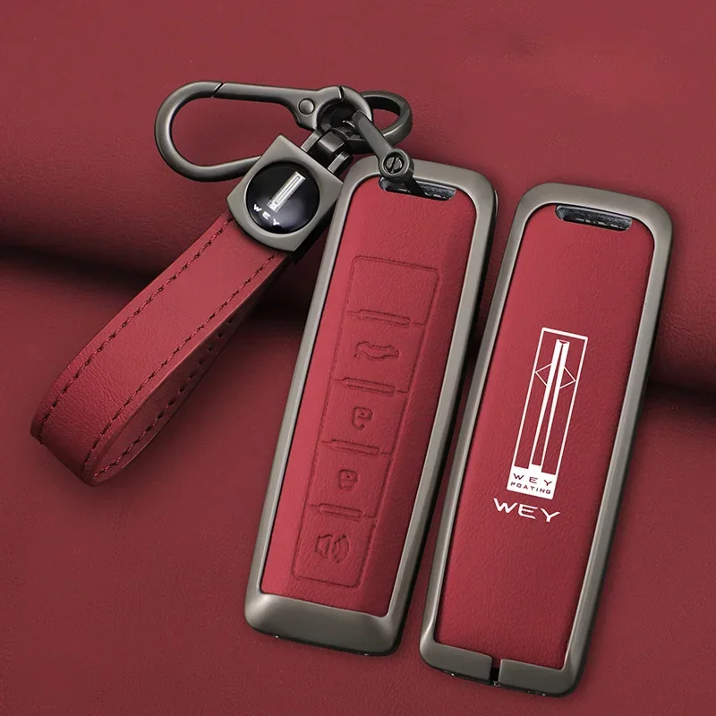 

Чехол для автомобильного ключа из сплава для Wey Coffee 01 Tank 300, защитный чехол для удаленного брелка, аксессуары для интерьера без ключа