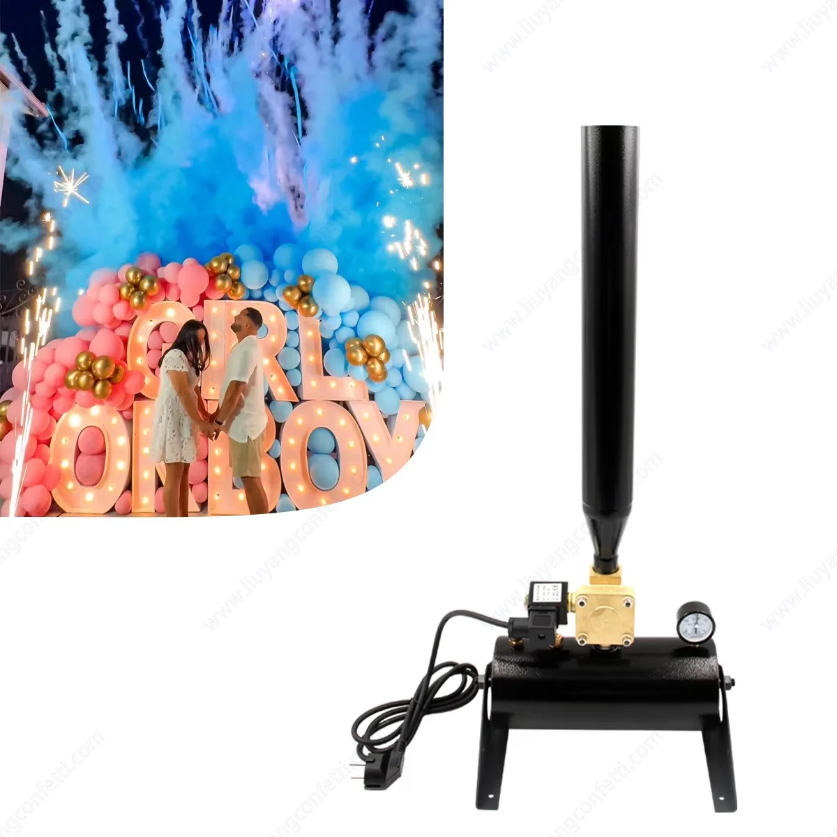 Gender Reveal Air Driven Speci - Confetti Cannon Tube 评论和价格