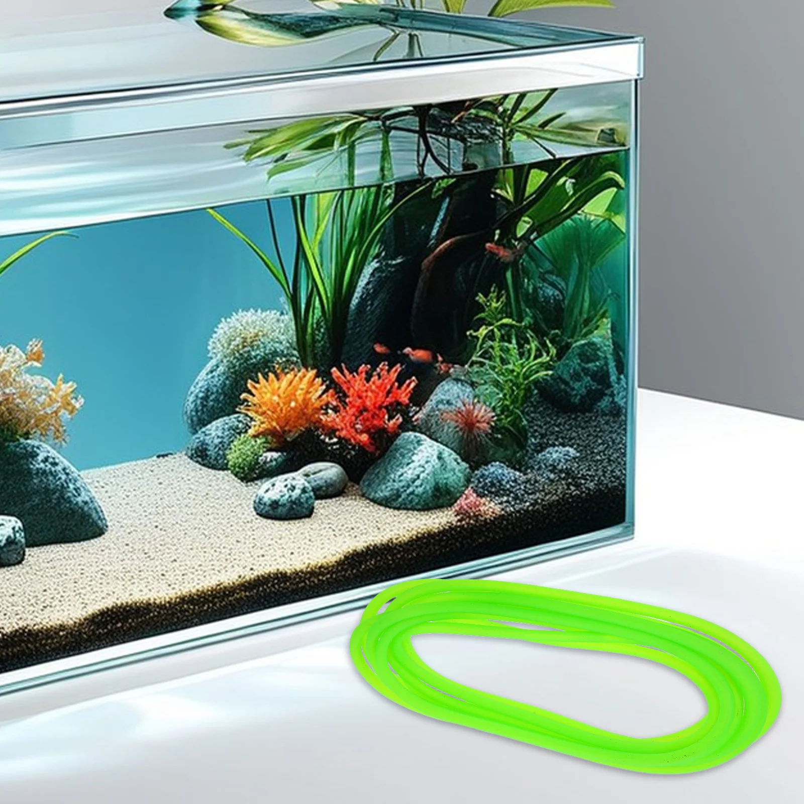 

Aerobic Pump Pipe Air Bubble Hose Airline Tubing Water Aquarium Pvc Oxygenation Suction Cups