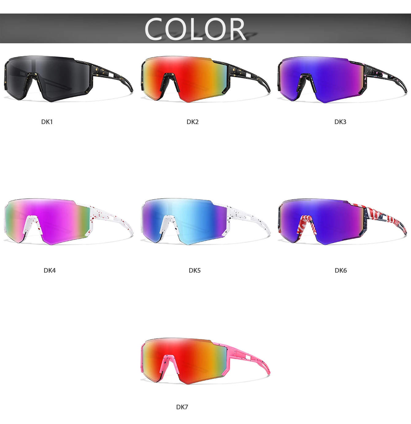 3-8 Jahre alte Kinder Outdoor-Sonnenbrille Kinder Jungen Mädchen Fahrradbrille UV400 Jugend Sport Baseball Camping MTB Fahrradbrille – Detail 3