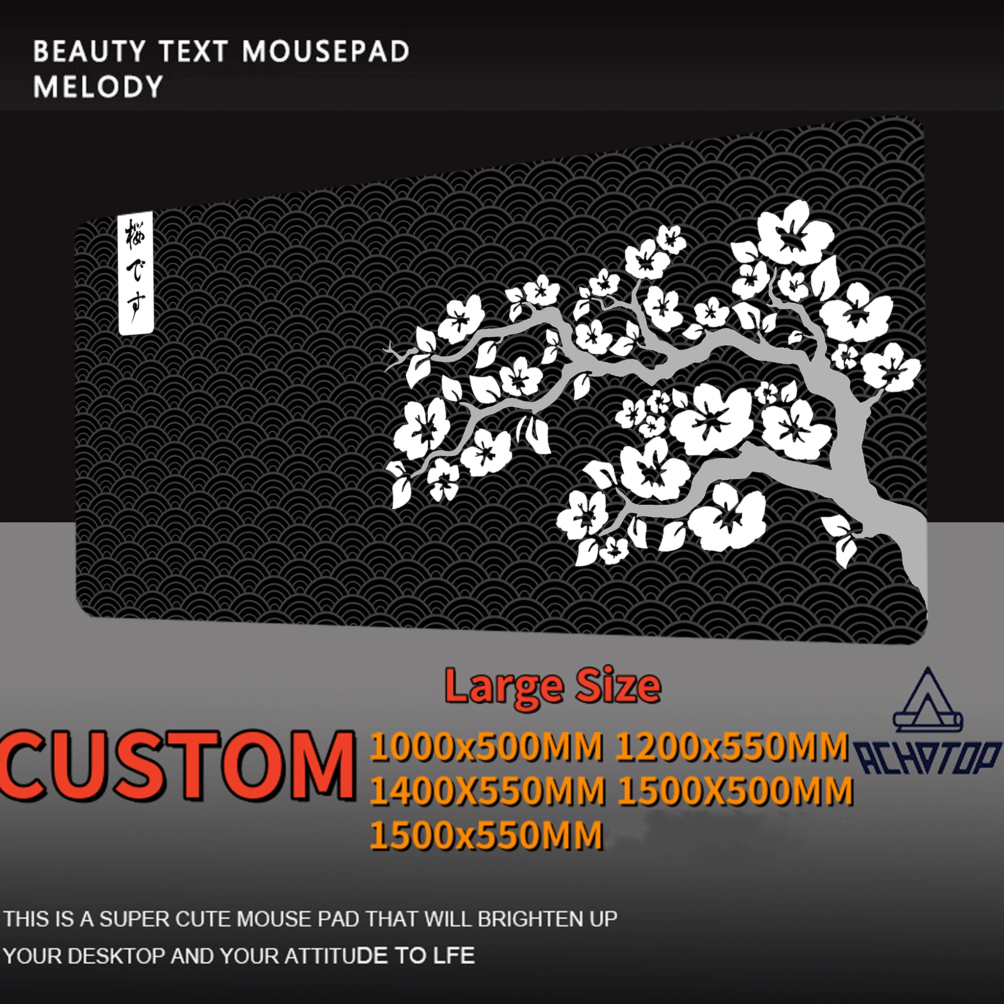 

Extra Large Custom Print Mouse Pad Sakura Mouse Pad Large Playmat Mat 1500x550mm XXXL Size Mousepad Big Gaming Mat Desk Mat