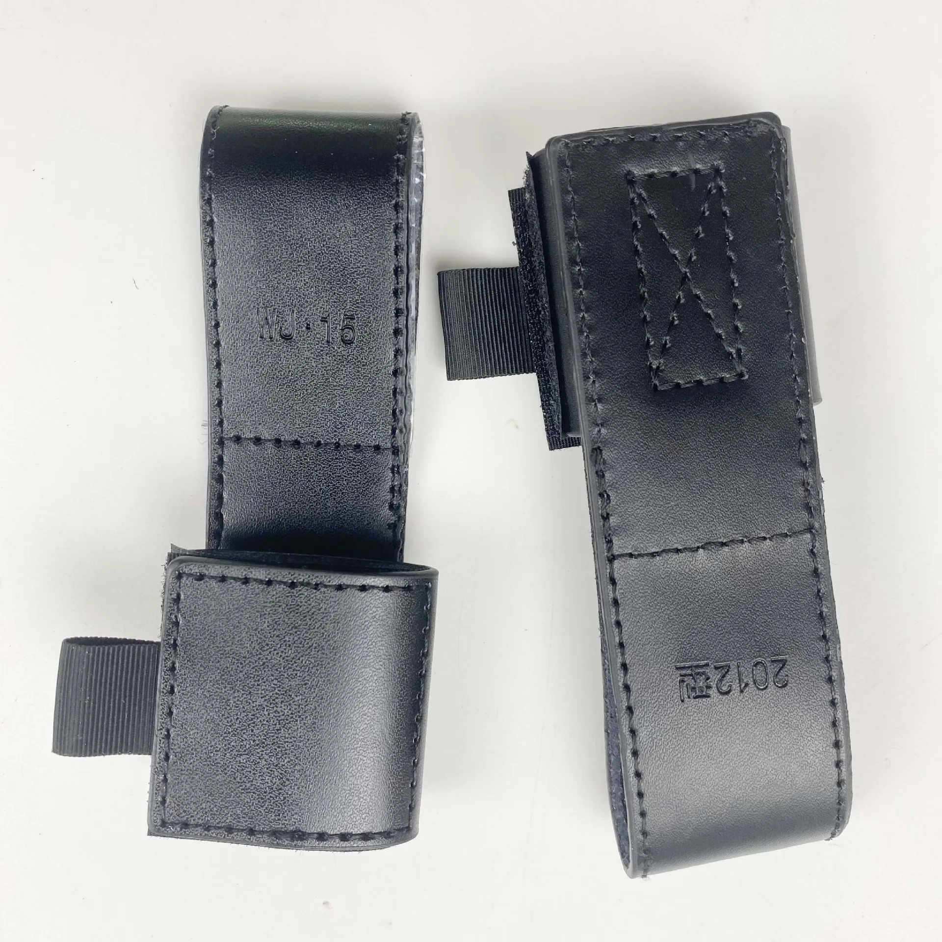 New Model T Baton Holder Cowhide Leather Hanging Trousers Waist Three Section Baton Holster Duty Tactical Safety Protection