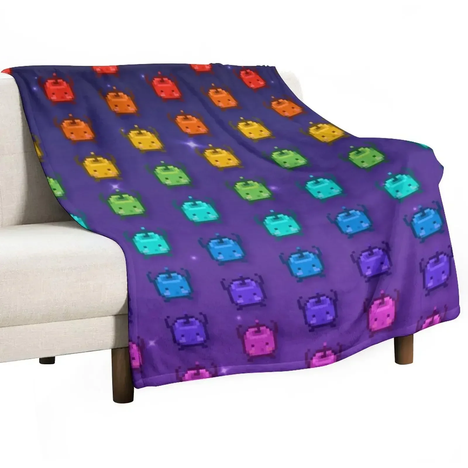 

Stardew Valley Rainbow Junimos Throw Blanket Large Hairy for babies Blankets