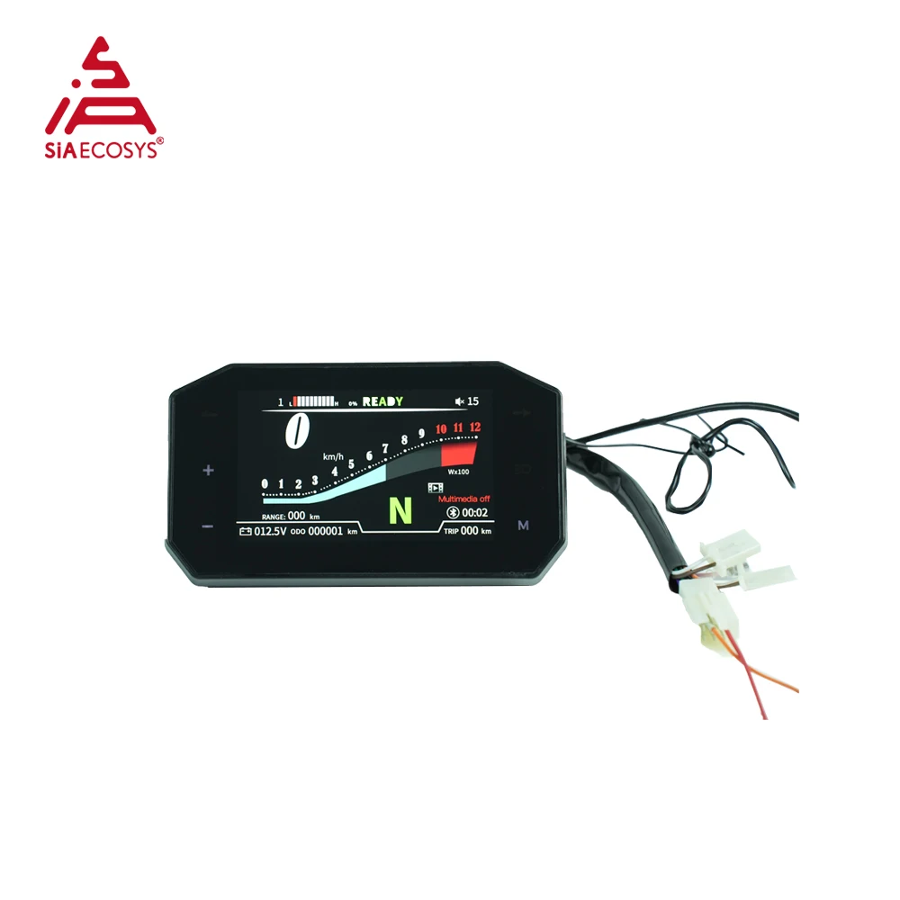 US Warehouse SIAECOSYS SCJ5066-1 Digital Speedometer for Electric Scooter with Adjustable LCD Display