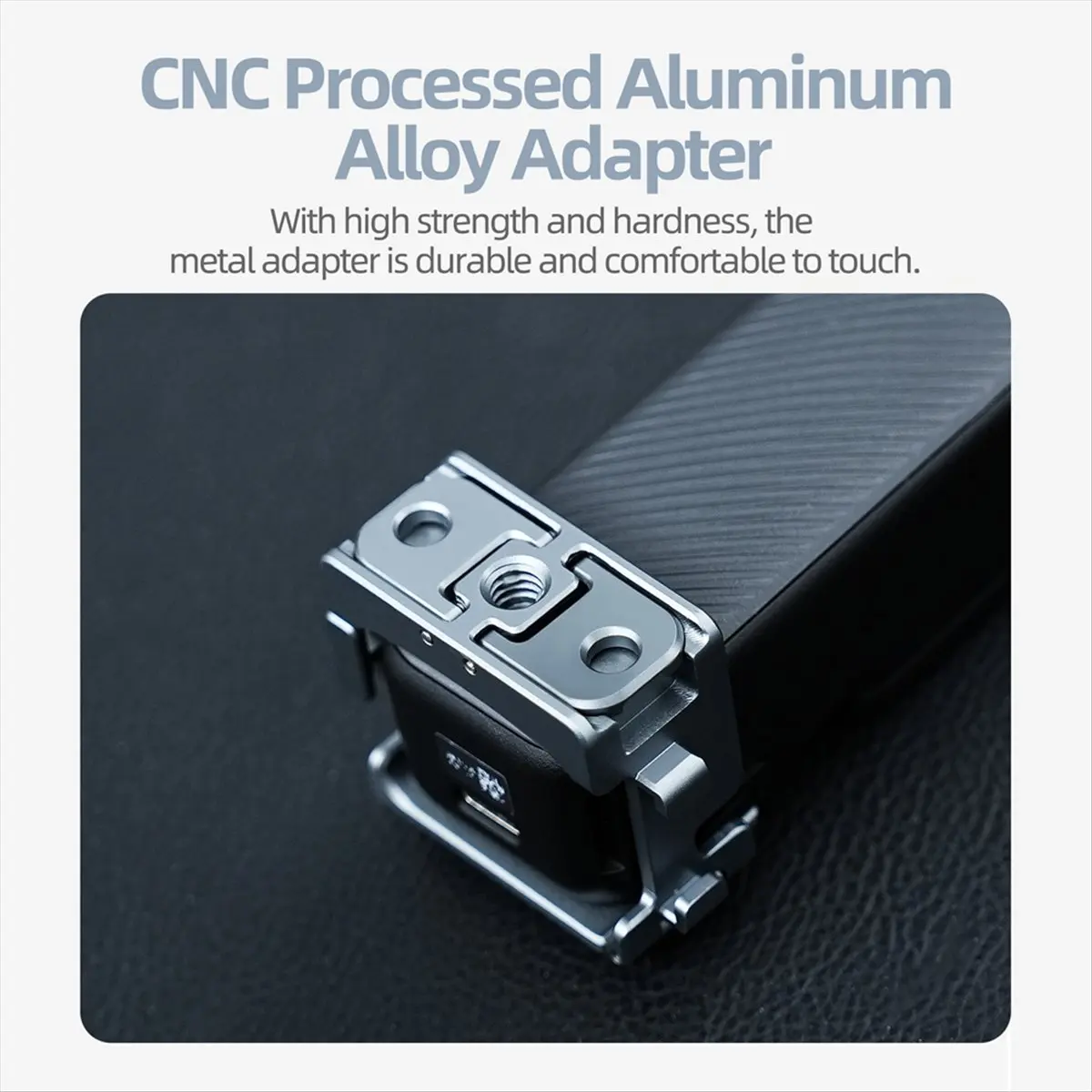 [AC18 Digital]/ Quick Release Expansion Adapter for Pocket 3 Two-Way Expansion with Cold Shoe Frame Bracket 1/4 Screw Hole B