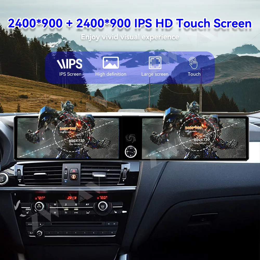 For BMW 3 5 7 Series X1 X3 X4 X5 X6 Have Been Modified with Carplay Central Control Dual Connected Screens and Screen Navigation