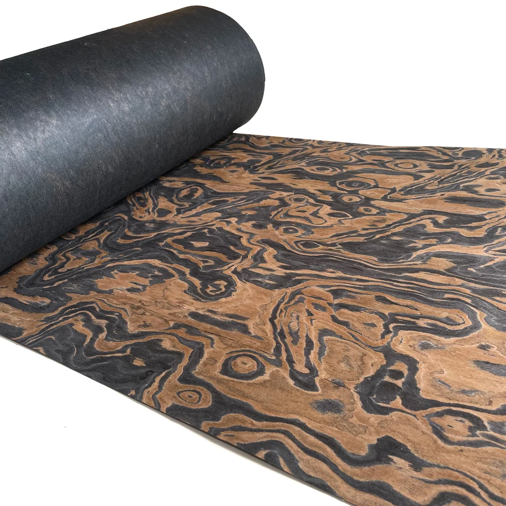 RetroTechnology Holzfurnier Möbelschrankfurnier Renovieren Sie die Haut DIY handgefertigtes Holzfurnier Schwarze Walnussplatte Kraftpapier – Detail 4