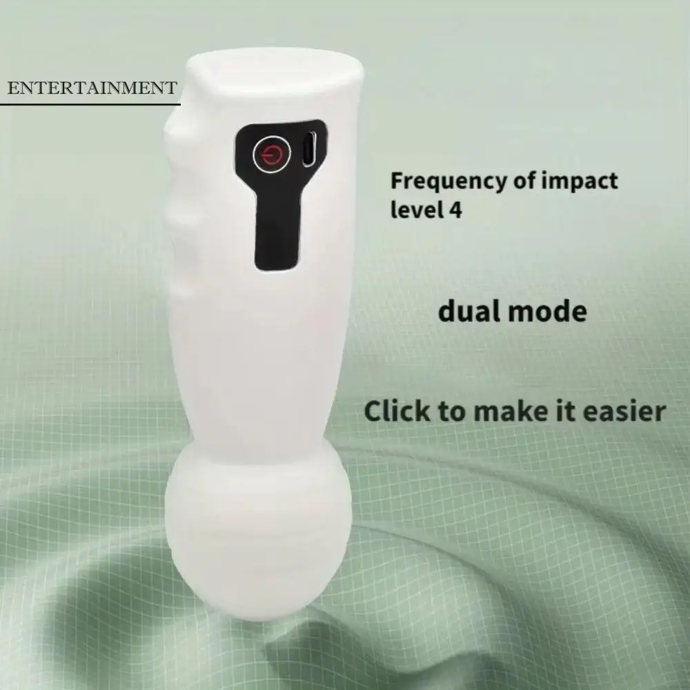 

Adjustables Mini Fascia Massager Soft Massage Head Wear Resistant Deep Tissue Massage Device 4-speed Portable