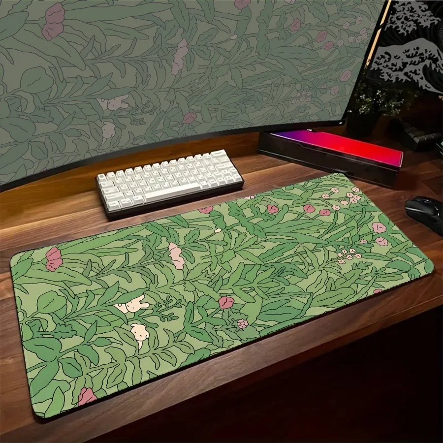 Computer desk anime Mouse pad rubber anti-slip Kawaii Computer Mat gamer pc accessories Gaming Keyboard mousepads