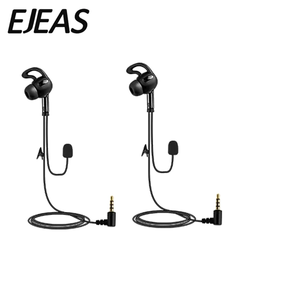 2/3/4pcs EJEAS FBIM Handsfree Referee Headset 3.5mm Audio Plug Interface for V6C PRO V4C PLUS Half Helmet Left Earphone