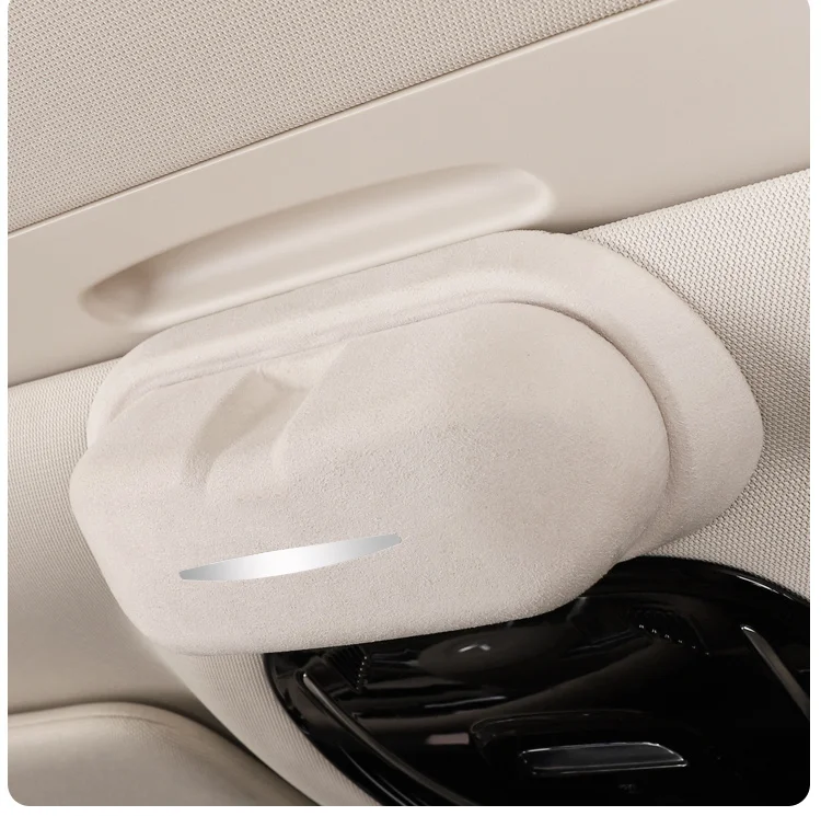 

For Voyah Dreamer 2025 ABS Suede Sunroof Car Sunglasses Storage Clip Storage Box