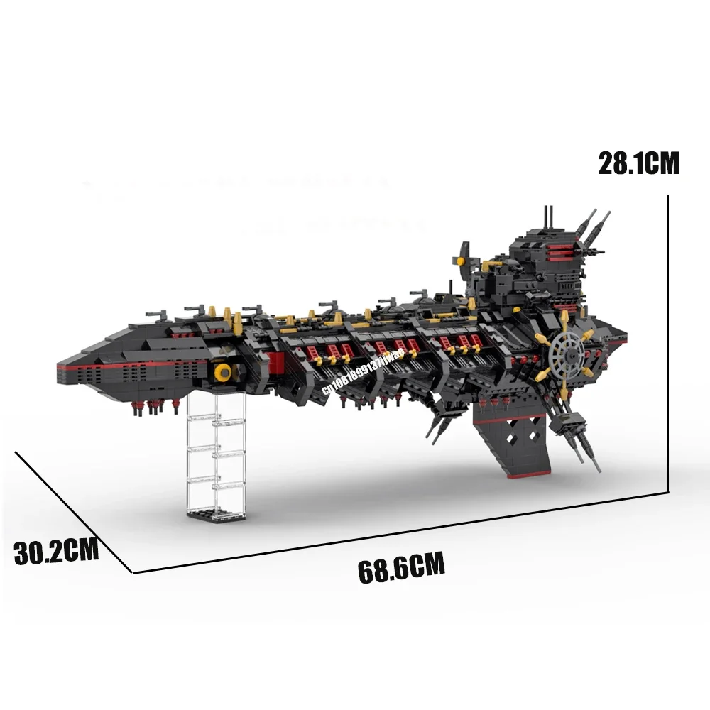 جديد 2346 قطعة لعبة الفضاء Vengeful الروح Gloriana فئة سفينة حربية نموذج لتقوم بها بنفسك الأفكار الإبداعية لعب اطفال التجمع لغز هدية عيد ميلاد #6
