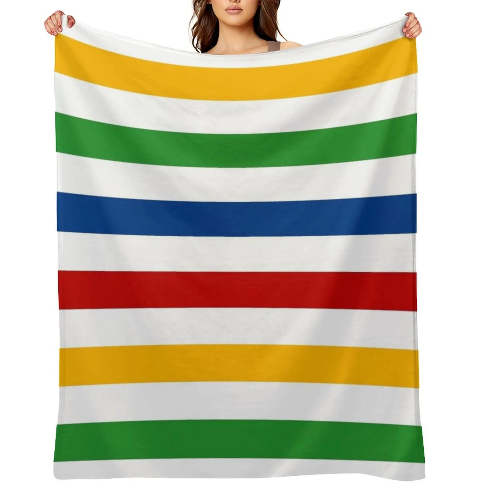 

Classic Colour Stripes Throw Blanket Multi-Purpose Bed Fashionable blankets ands Vintage Blankets
