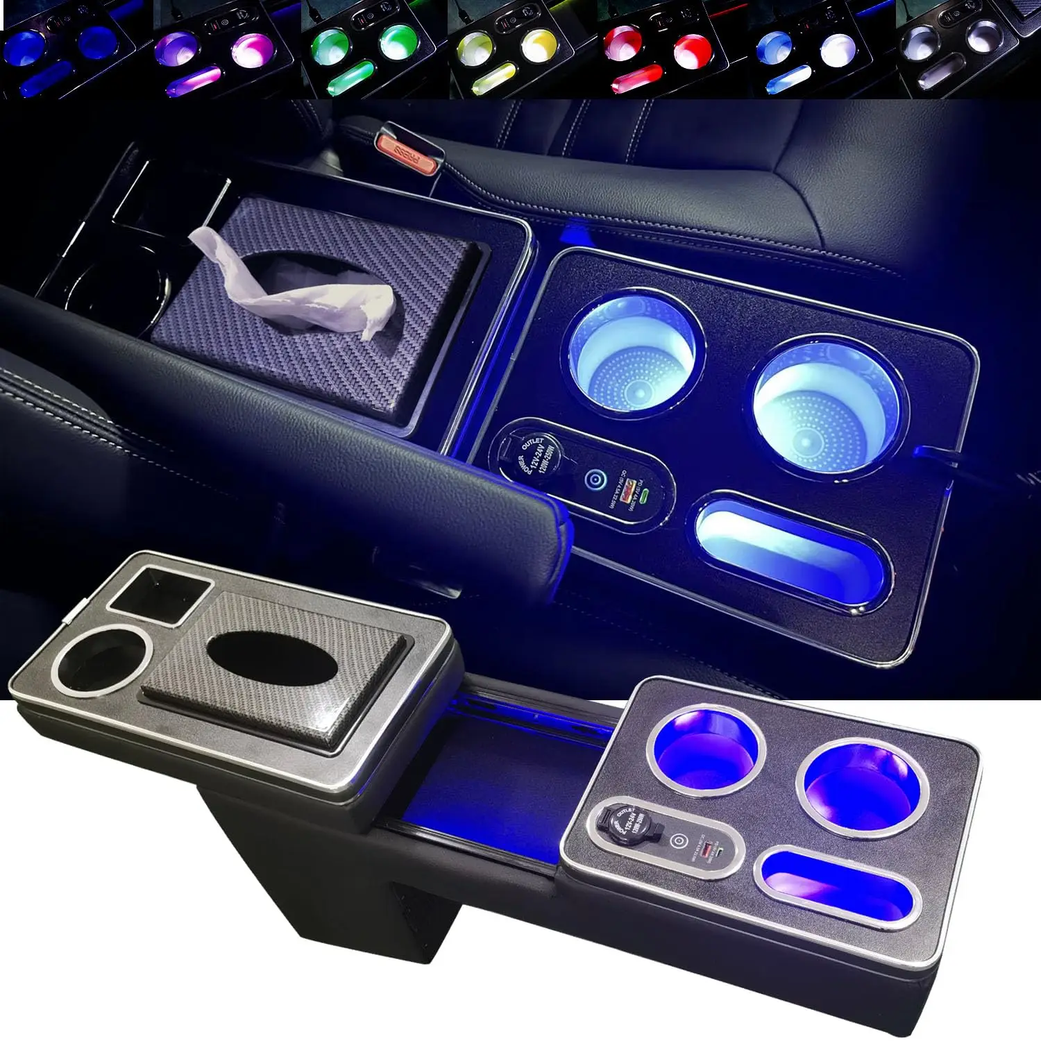 

Equipment Smart Library For Honda STEPWGN New Step Wagon Spada RP6 RP7 RP8 Console Box Armrest 7 Color C