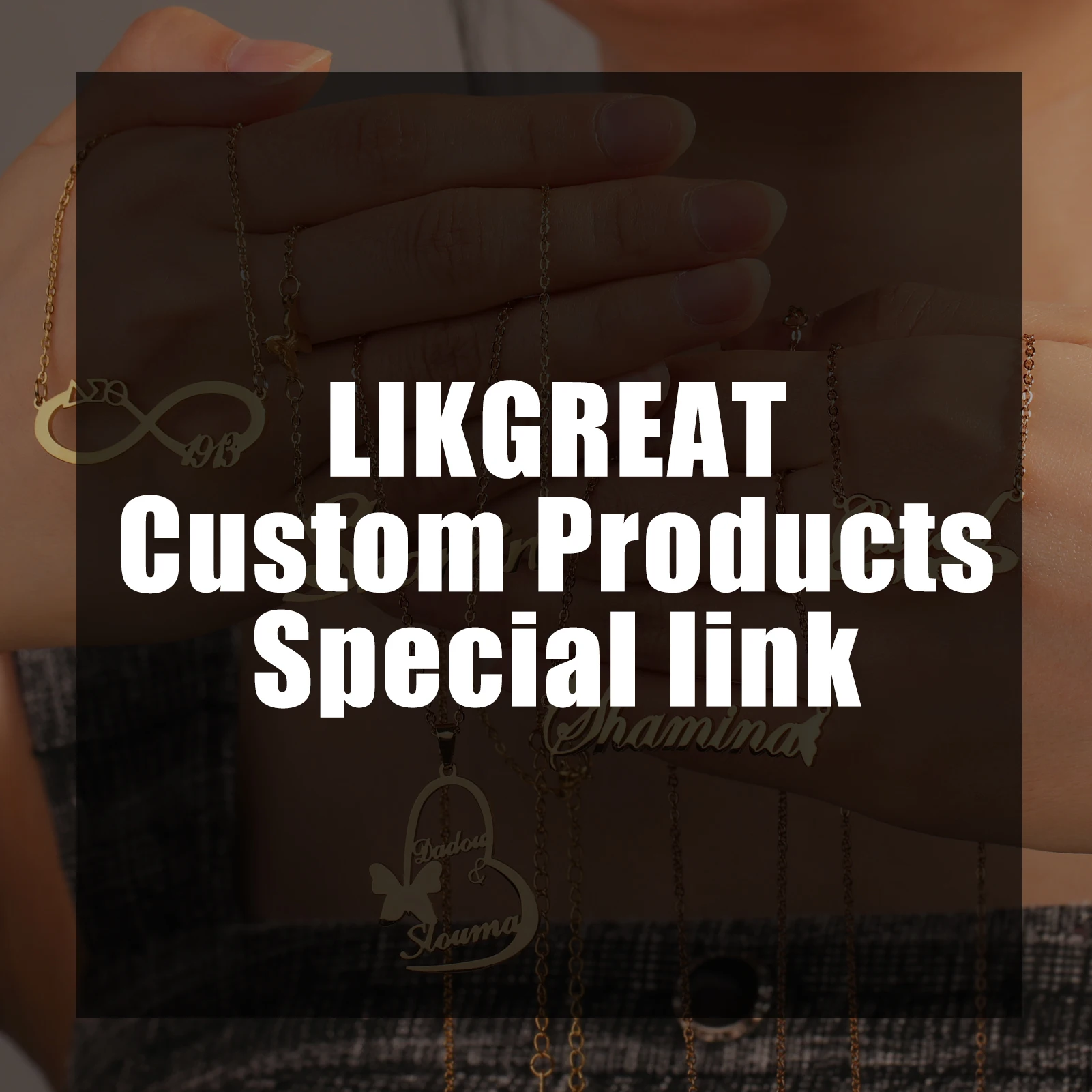 LIKGREAT Custom Products Special link Of 50pcs steel color earrings and 50pcs gold color earrings