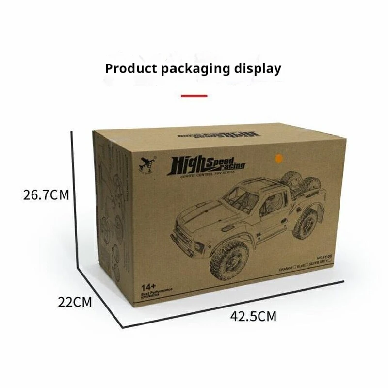 شاحنة FY08 PRO RC Desert Short Course - تحكم كامل النطاق، 55 كم/ساعة، مقياس 1:12، بدون فرش