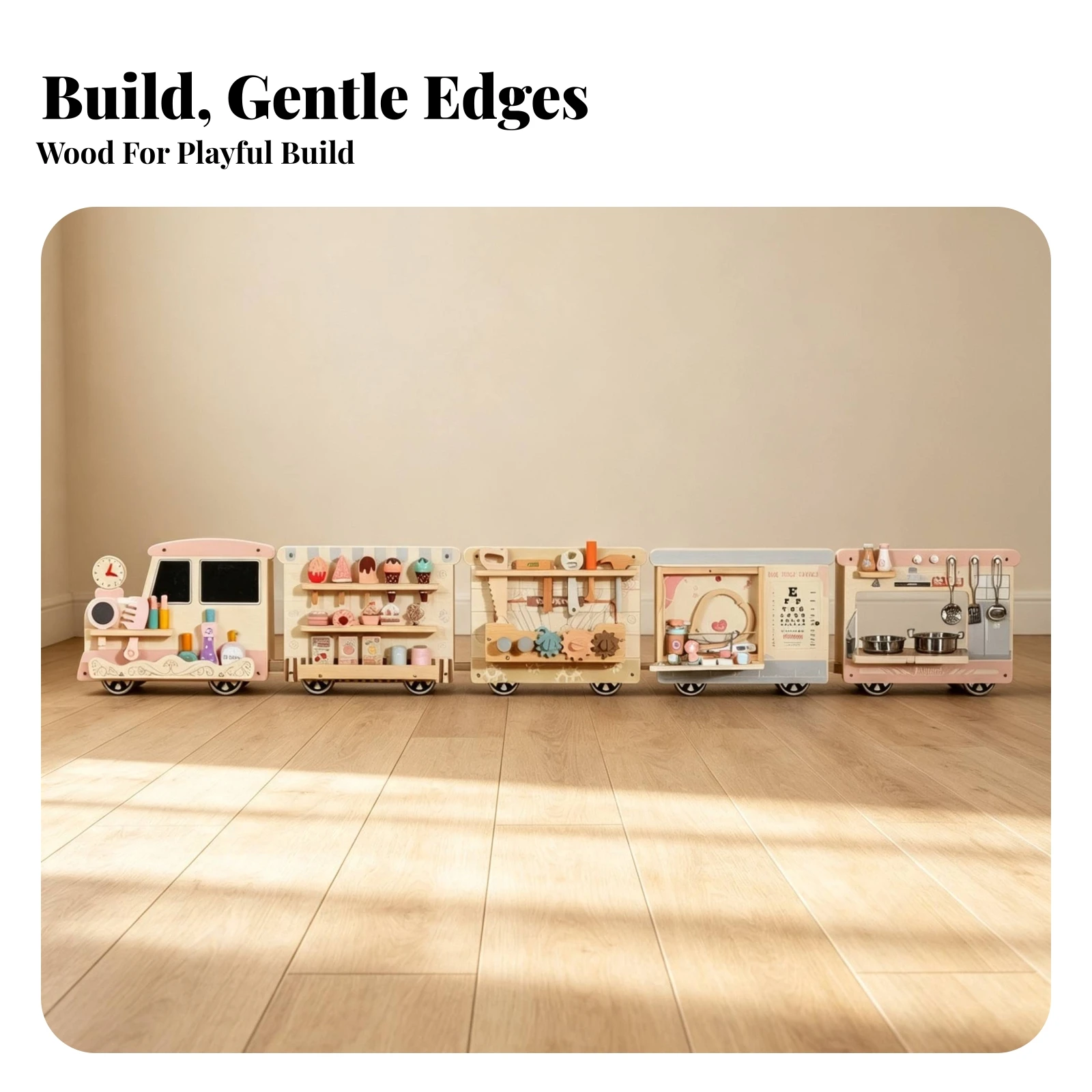 Train Activity Wall Busy Board Non Developmental Learning Activity Center Train Sensory Wall Panel Durable Decorative