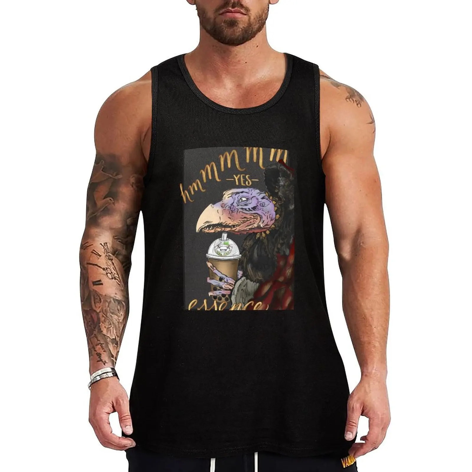 

Hmmmm yes essence - Bubble Tea - Chamberlain from the Dark Crystal Tank Top male top Vest for boy tops gym Men's t-shirts