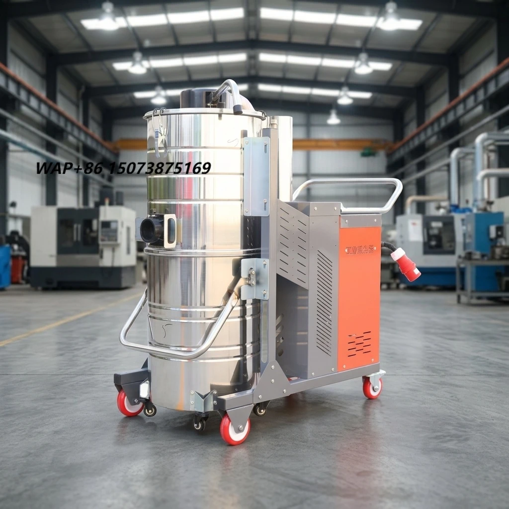 Boshuo Heavy Duty Electric Industrial Wet and Dry Vacuum Cleaner 3kW/4kW/5.5kW/7.5kW Three-Phase Dust Extractor 24 Hours a Day