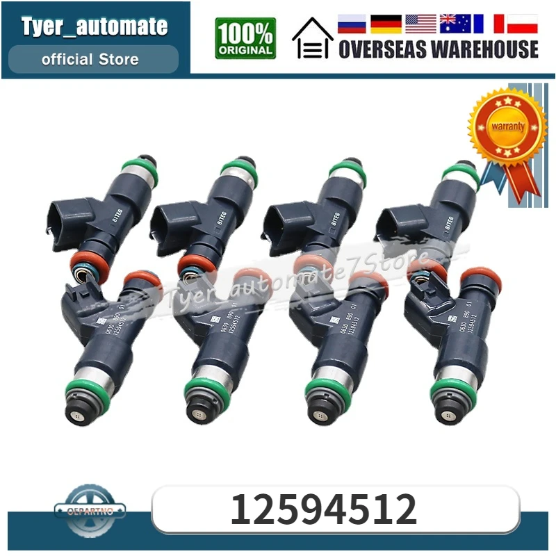 Fuel Injector 8PCS 12594512 For Chevrolet Avalanche Express 1500 Silverado 1500 Suburban 1500 Tahoe GMC Sierra 1500 Yukon