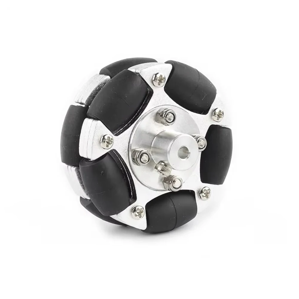 12KG Belasting 58mm Omnidirectioneel Wiel Compatibel 4/5/6/8mm Hub Metalen Fulai Wiel Omni Robot Ros Platform Omnidirectionele Beweging