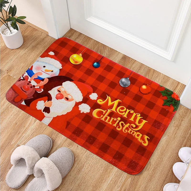 Christmas Doormat, Home Foot Mats, Anti-skid Entrance Carpet, Hygroscopic floor mat, Bathroom door mat entrance, kitchen mats