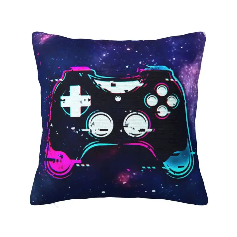 Custom Gaming Controller Cushion Covers 40x40cm Polyester Video Game Lover Gift Throw Pillow Case for Sofa Car Square Pillowcase