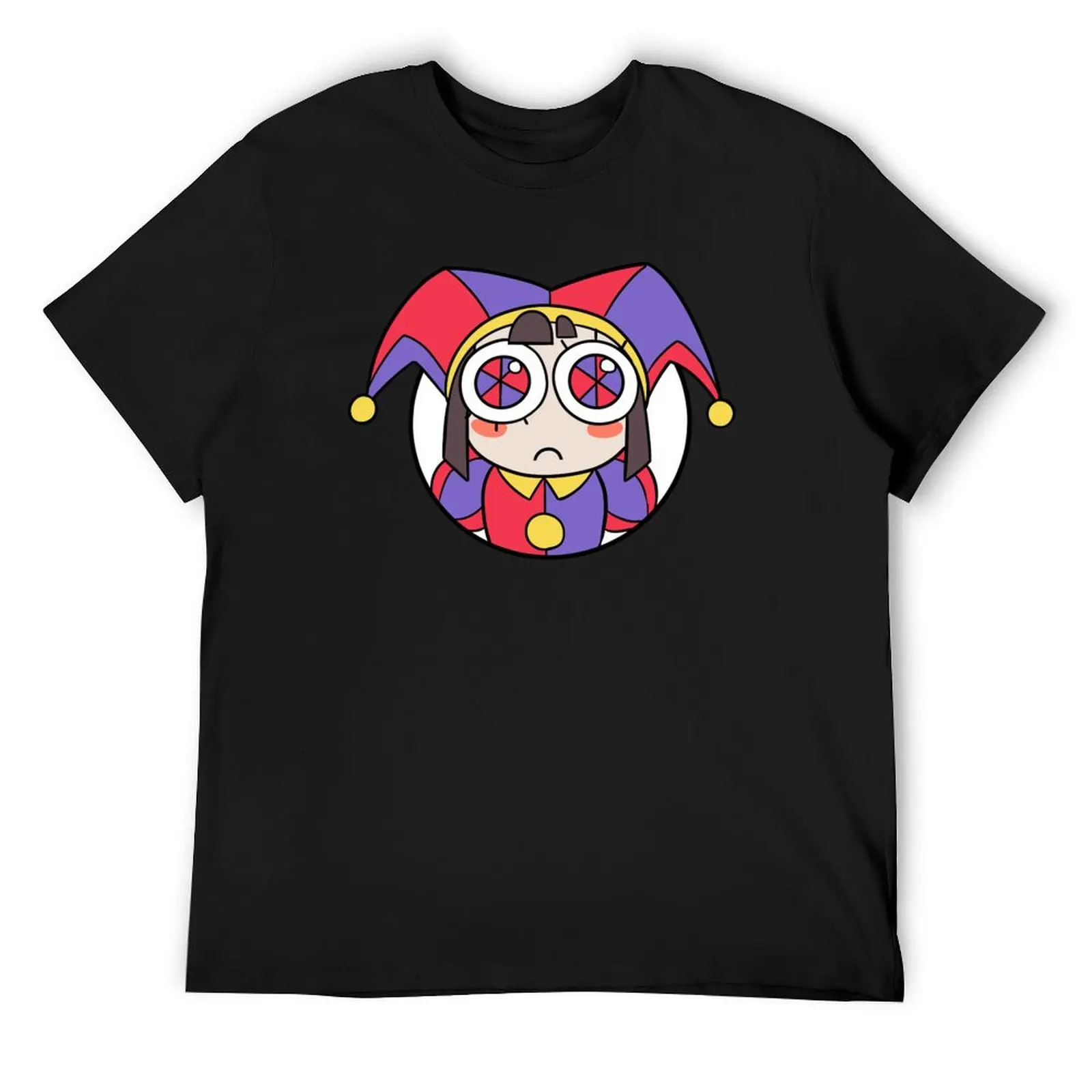 

Pomni Head Icon Sticker T-Shirt [The Amazing Digital Circus] T-Shirt Anime t-shirt mens big and tall t shirts