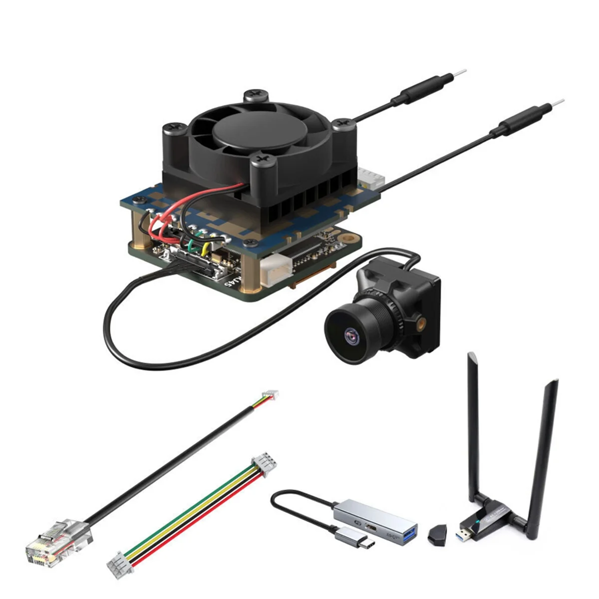 For RunCam WiFiLink VTX Camera 1080P&8812AU Network Card for Fixed Wing IMX415 Sensor for FPV RC Drone(Based on OpenIPC)_A02I