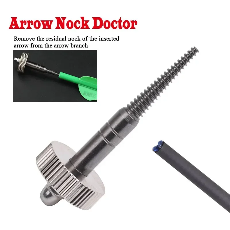 Archery Arrow Doctor Insert Arrow Nock Removal Tool Broken Tail Puller Shaft Clean Bow Arrow Hunting Shooting Accessories