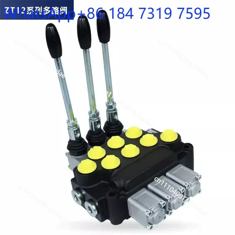 Manual Hydraulic Multi Way Reversing Valve Solenoid Distributor for Oil Cylinder 2 Way 3 ，4 Way Hydraulic Station
