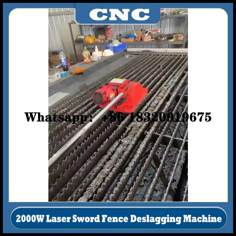 

Laser Sword Fence Deslagging Machine CNC Laser Cutting Machine Deslagging Stainless Steel Handheld Laser Table Cleaning Machine