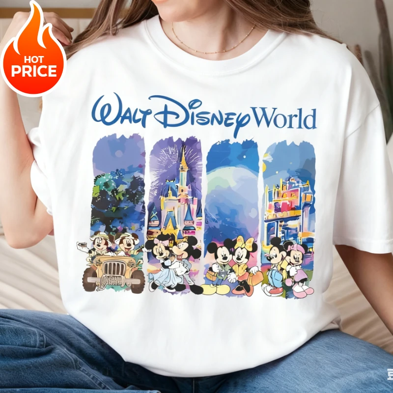 ディズニー ミッキーマウス ミニー 男の子 女の子 夏 Tシャツ 家族 親子衣装 オーバーサイズ カジュアル ルーズ メンズ レディース 半袖
