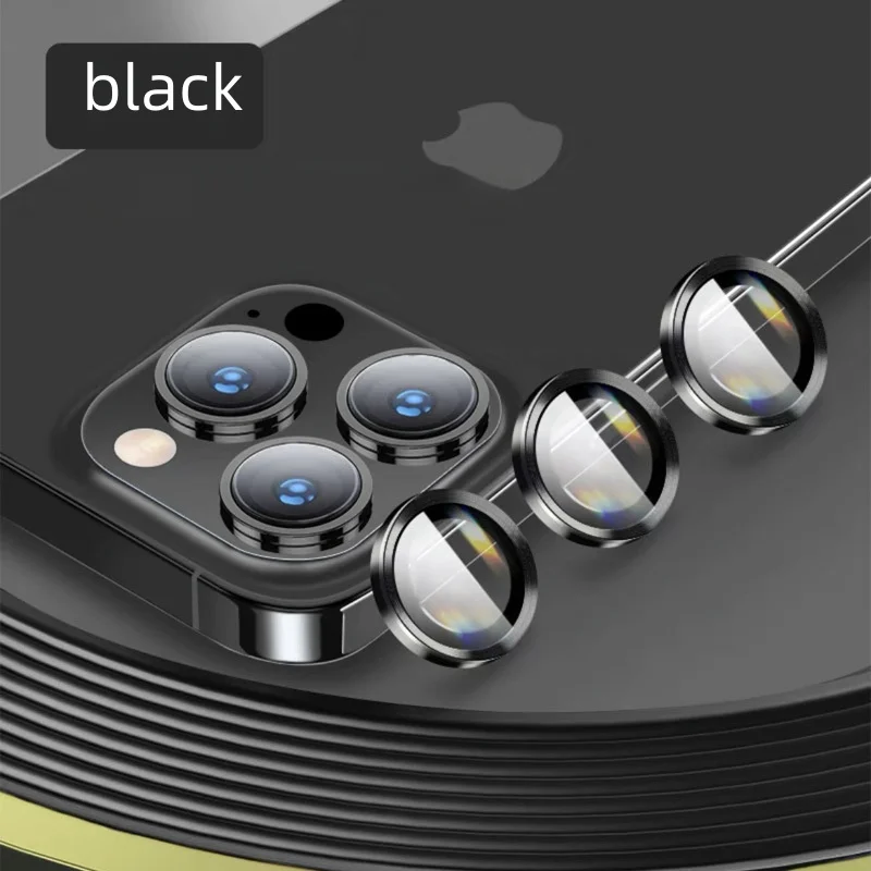 

2025 New iPhone 15 Pro/Max Camera Lens Protector, 3-Pack HD Tempered Glass, 9H Anti-Scratch, Bubble-Free, Ultra-Thin