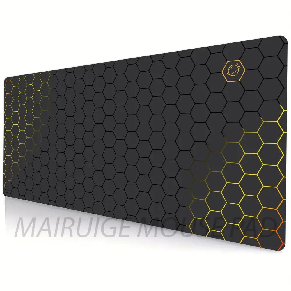 

Hexagon Honeycomb Mouse Pad Large Computer Office Game Table Mat XXL Rubber Anti-slip Stitched Edge Keyboard Mats Long Desk Pads